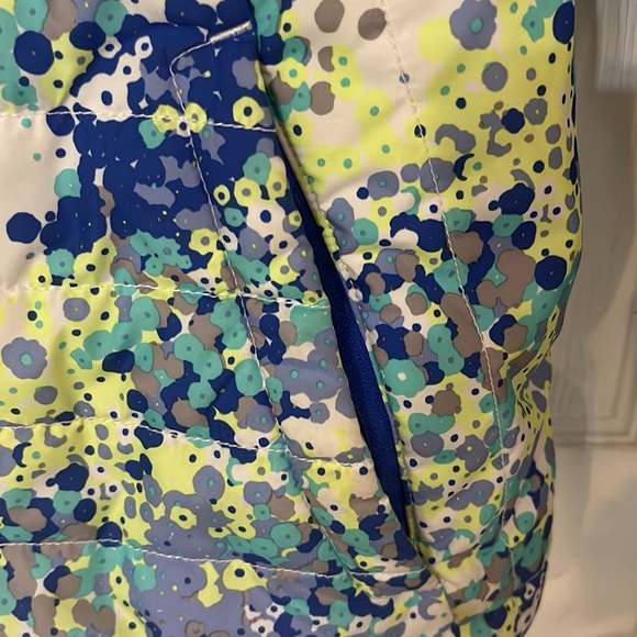 Girls The north face reversible blue splattered jacket - Picture 7 of 14